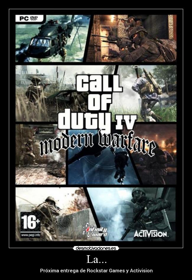 La... - Próxima entrega de Rockstar Games y Activision