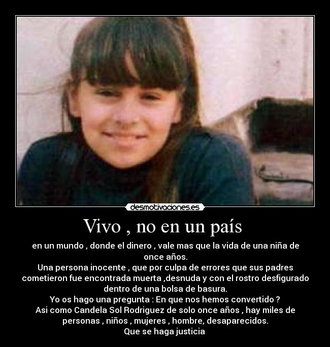 Vivo , no en un país -