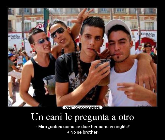 Un cani le pregunta a otro -