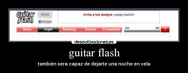 guitar flash - también sera capaz de dejarte una noche en vela
