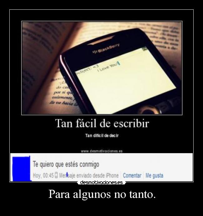 Para algunos no tanto. - 