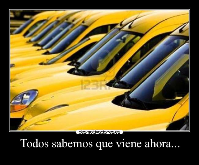 carteles coche amarillo desmotivaciones