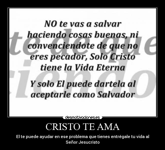 CRISTO TE AMA -