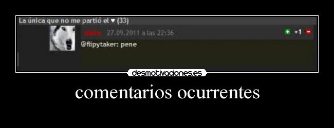 comentarios ocurrentes -