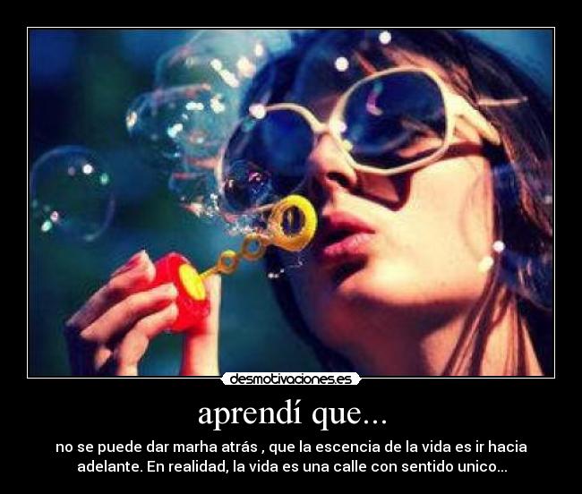 aprendí que... - 
