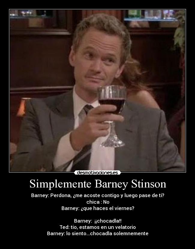 Simplemente Barney Stinson -