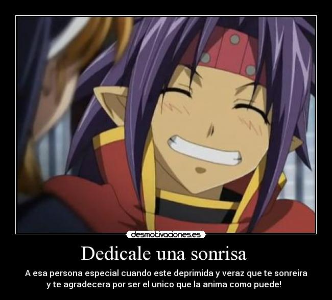 Dedicale una sonrisa -