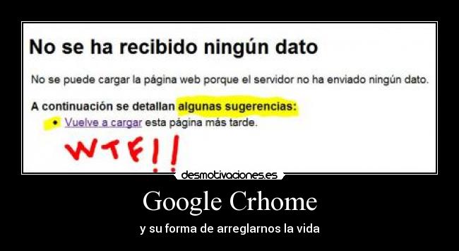 Google Crhome - y su forma de arreglarnos la vida