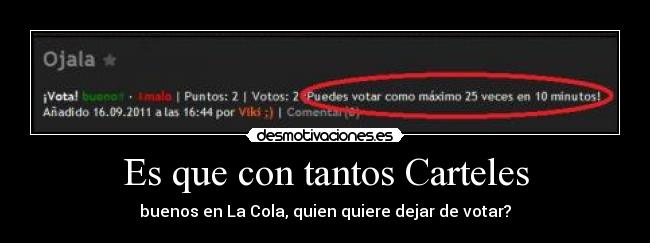 Es que con tantos Carteles - 