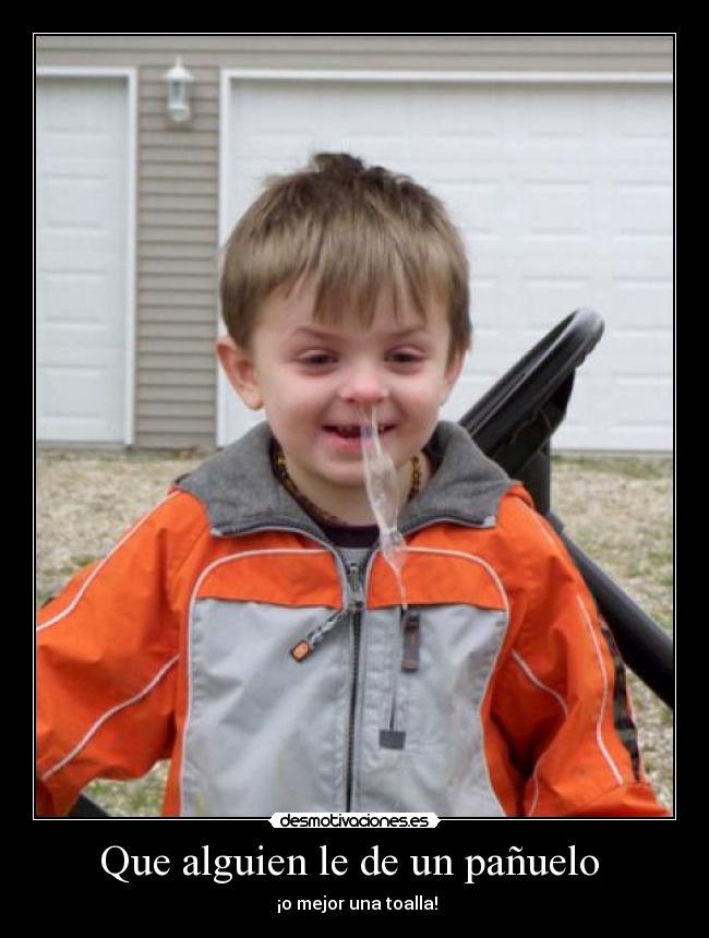 Que alguien le de un pañuelo  - 