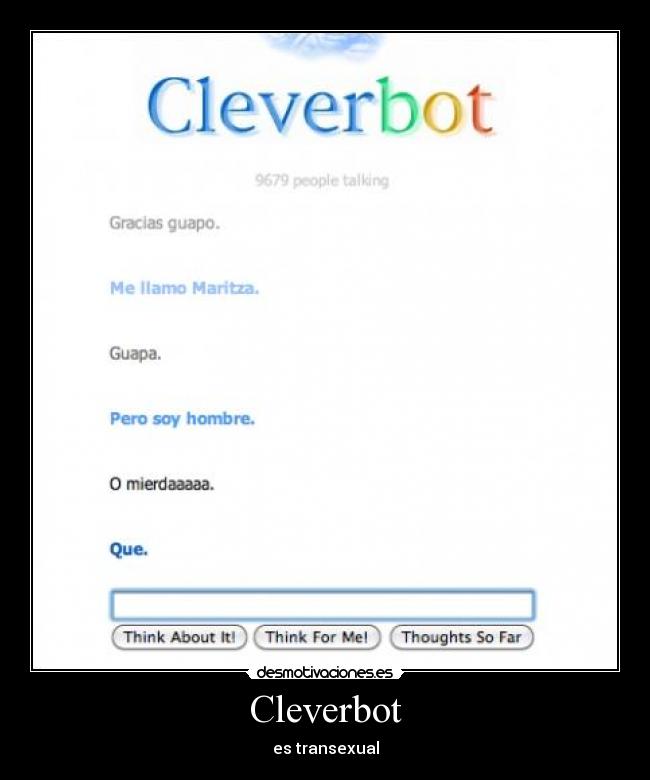 Cleverbot - es transexual
