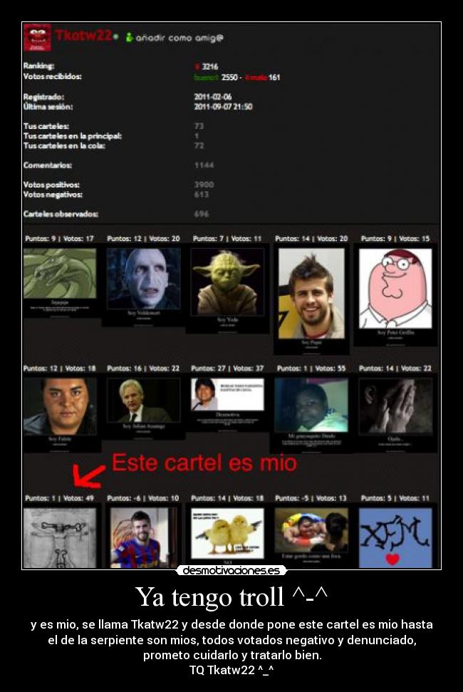 Ya tengo troll ^-^ -