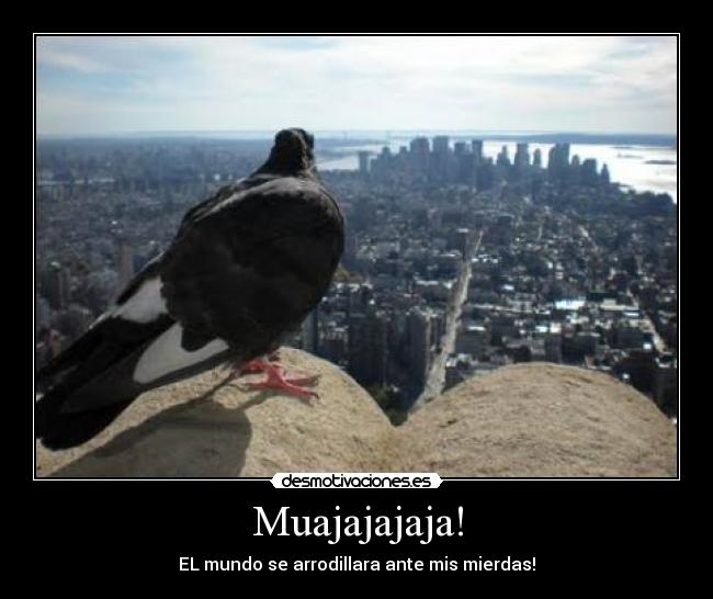 Muajajajaja! - EL mundo se arrodillara ante mis mierdas!