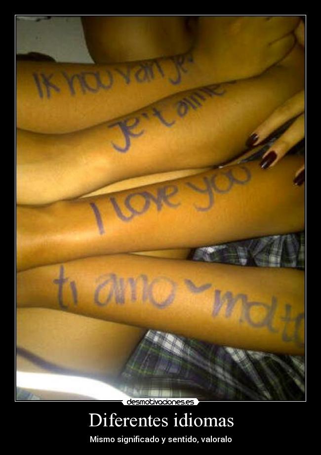 Diferentes idiomas - 