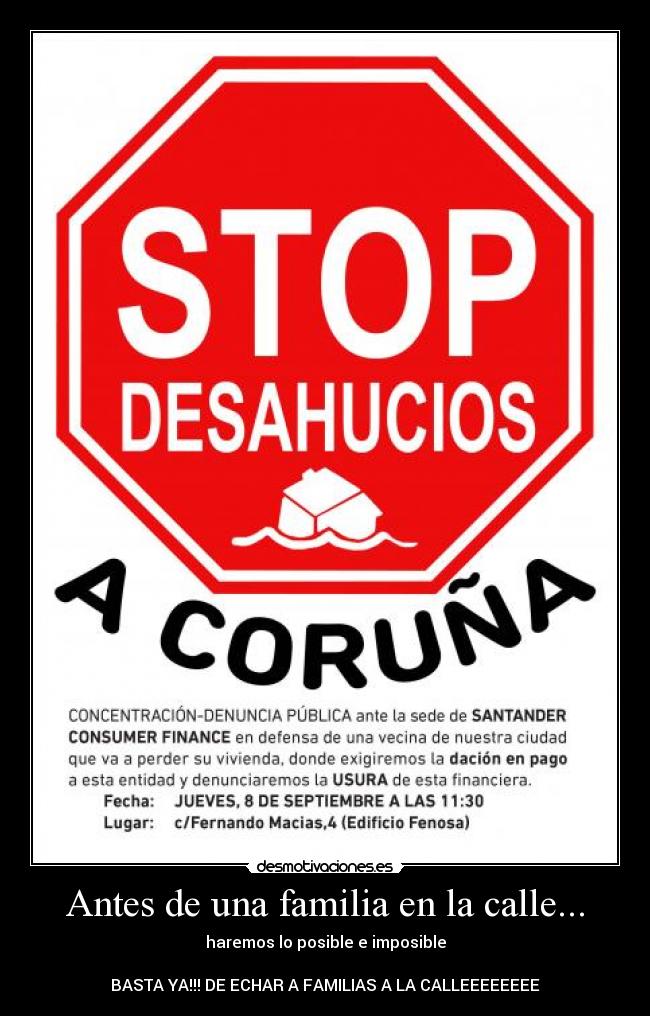 Antes de una familia en la calle... -