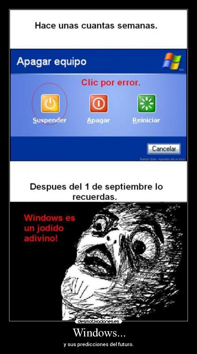 Windows... - y sus predicciones del futuro.
