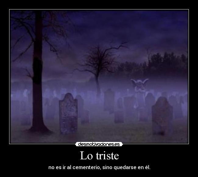 Lo triste -