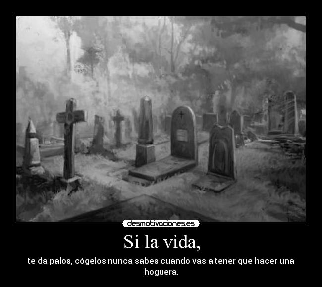 Si la vida, -