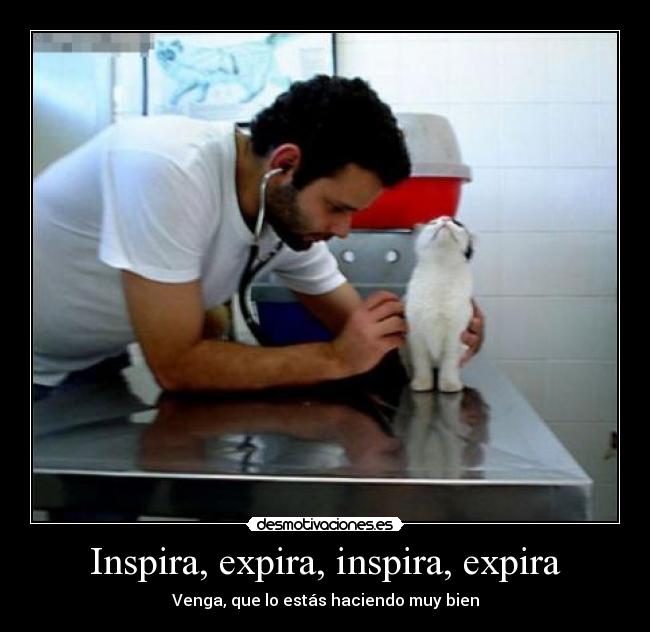 Inspira, expira, inspira, expira -