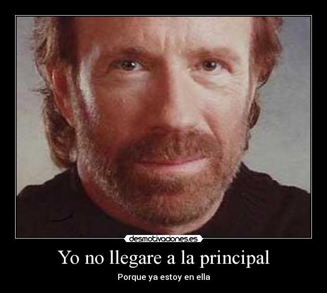 Yo no llegare a la principal - 