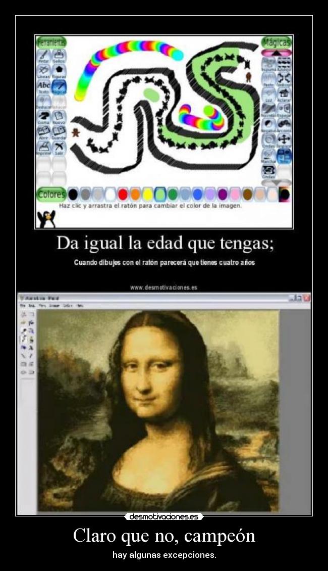 carteles claro que campeon paint mona lisa fc44 crugger 44 desmotivaciones