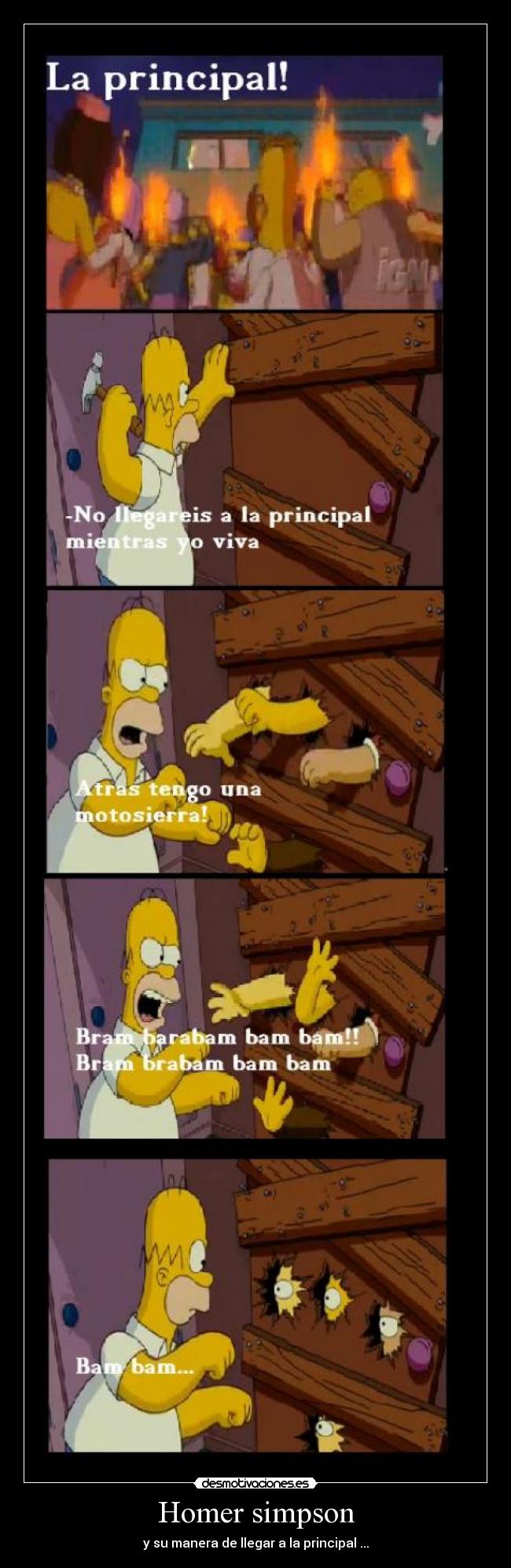 Homer simpson - y su manera de llegar a la principal ...