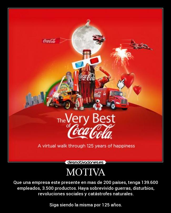 carteles guerra coca cola disturbio 125 anos motiva paises empleados productos empresa desmotivaciones