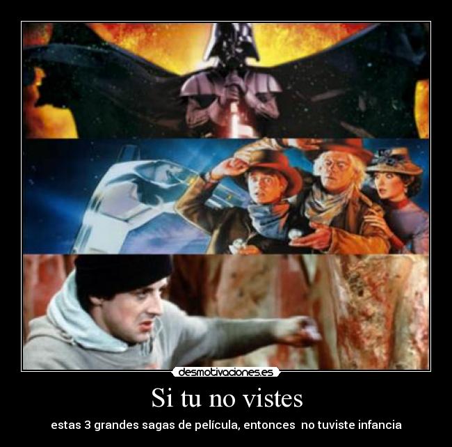 Si tu no vistes - estas 3 grandes sagas de película, entonces no tuviste infancia