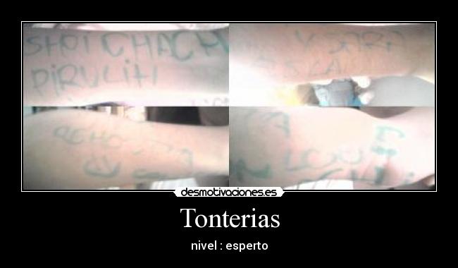 Tonterias - nivel : esperto