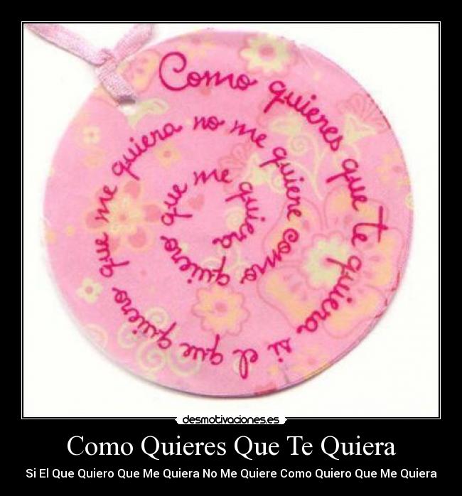 Como Quieres Que Te Quiera - 
