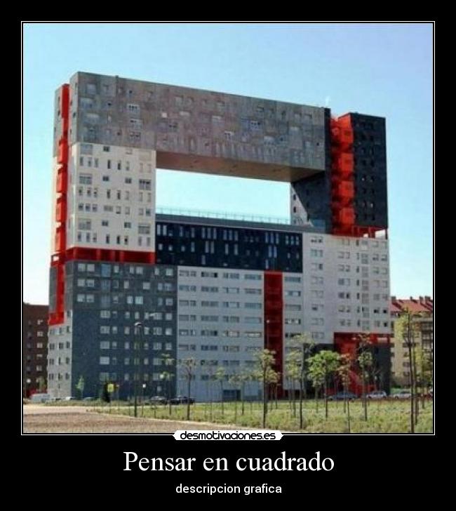 Pensar en cuadrado - descripcion grafica