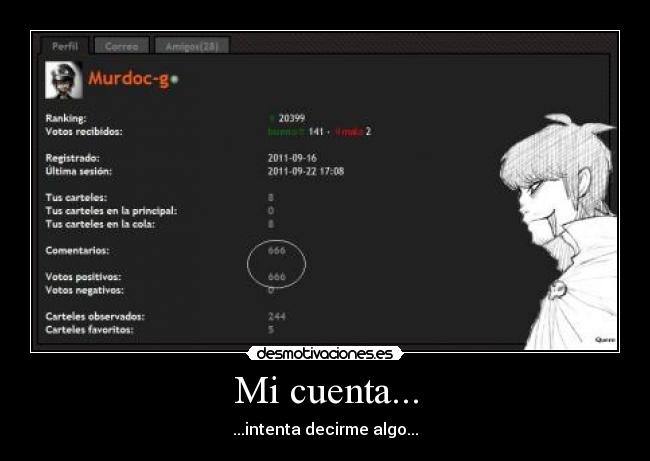 Mi cuenta... - ...intenta decirme algo...