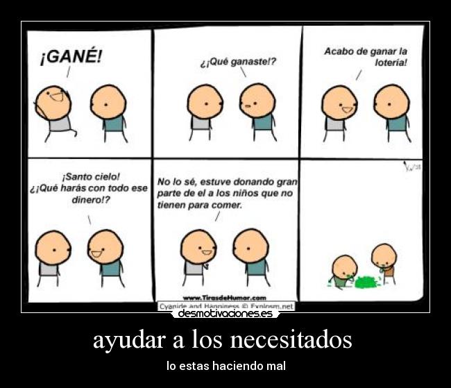 ayudar a los necesitados -