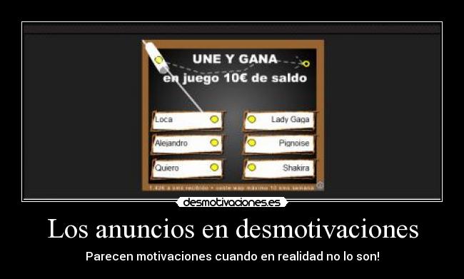 Los anuncios en desmotivaciones - Parecen motivaciones cuando en realidad no lo son!