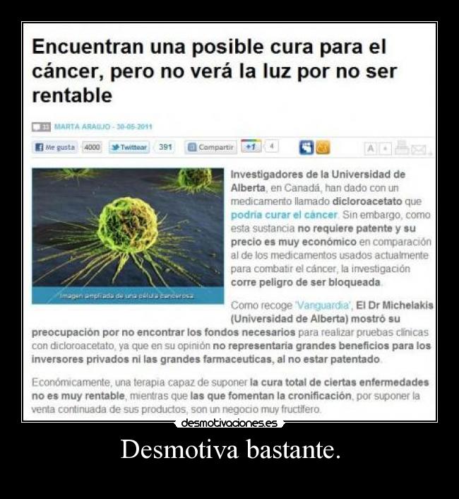 Desmotiva bastante. - 