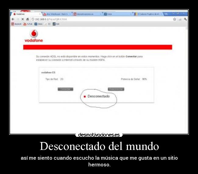 Desconectado del mundo -