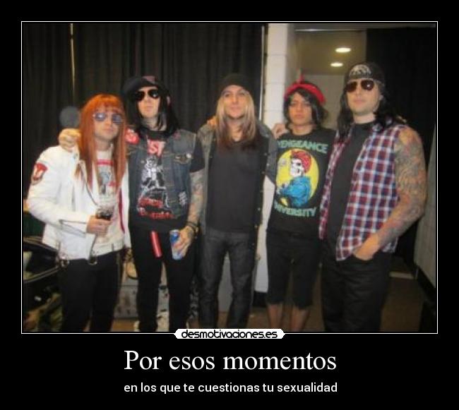 carteles momentos cuestionar sexualidad avenged sevenfold a7x desmotivaciones
