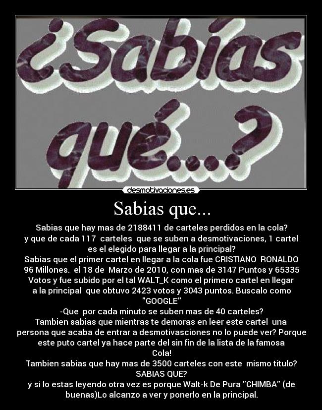 Sabias que... - 