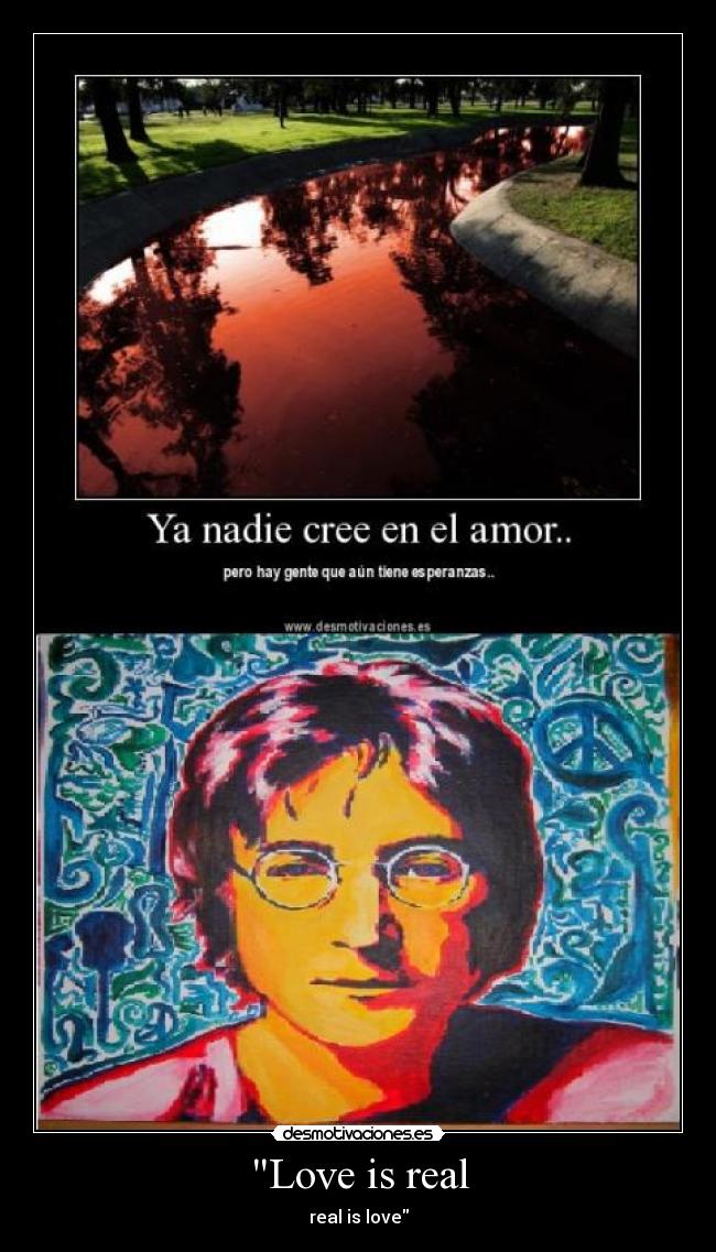 carteles john lennon- love desmotivaciones