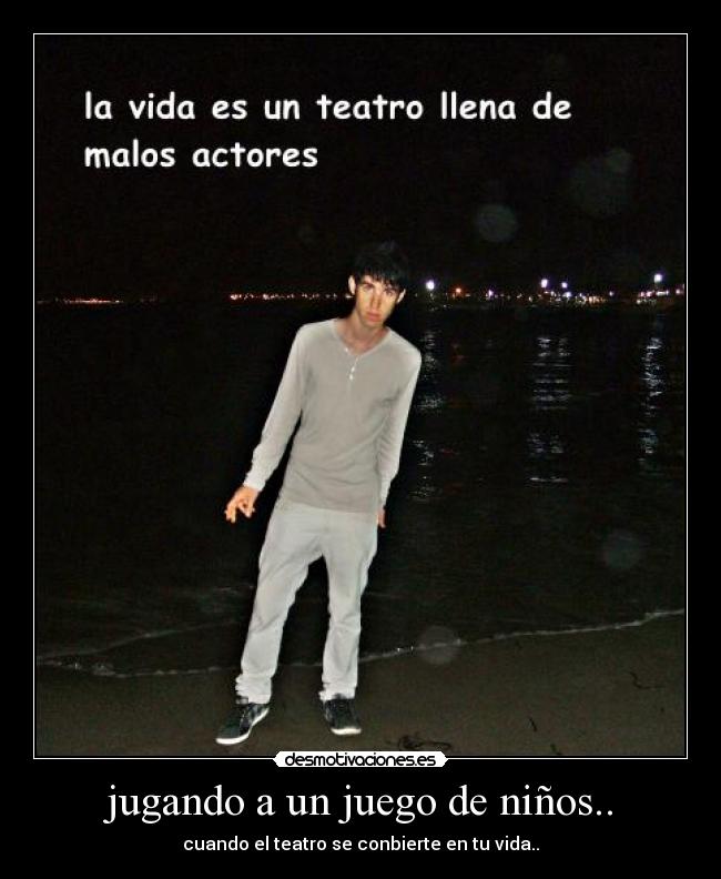 jugando a un juego de niños.. -