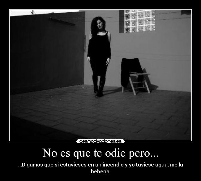 No es que te odie pero... -