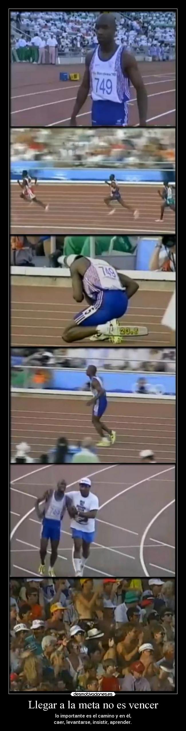 Llegar a la meta no es vencer -