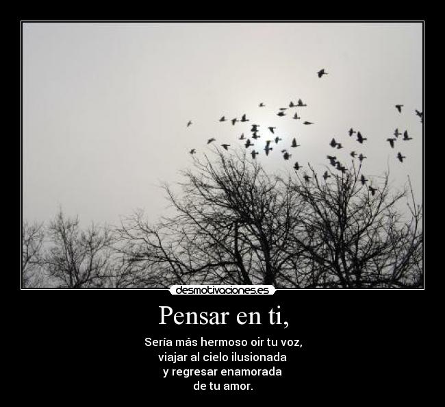 Pensar en ti, - 