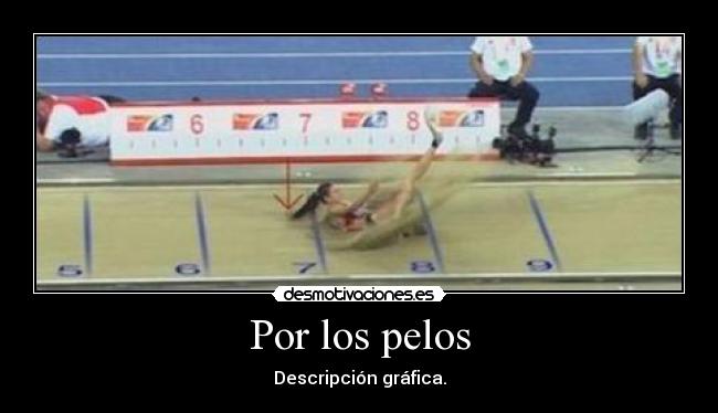 Por los pelos - Descripción gráfica.