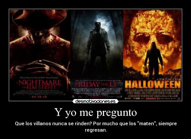 carteles villanos terror desmotivaciones