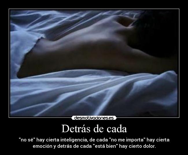 Detrás de cada - 