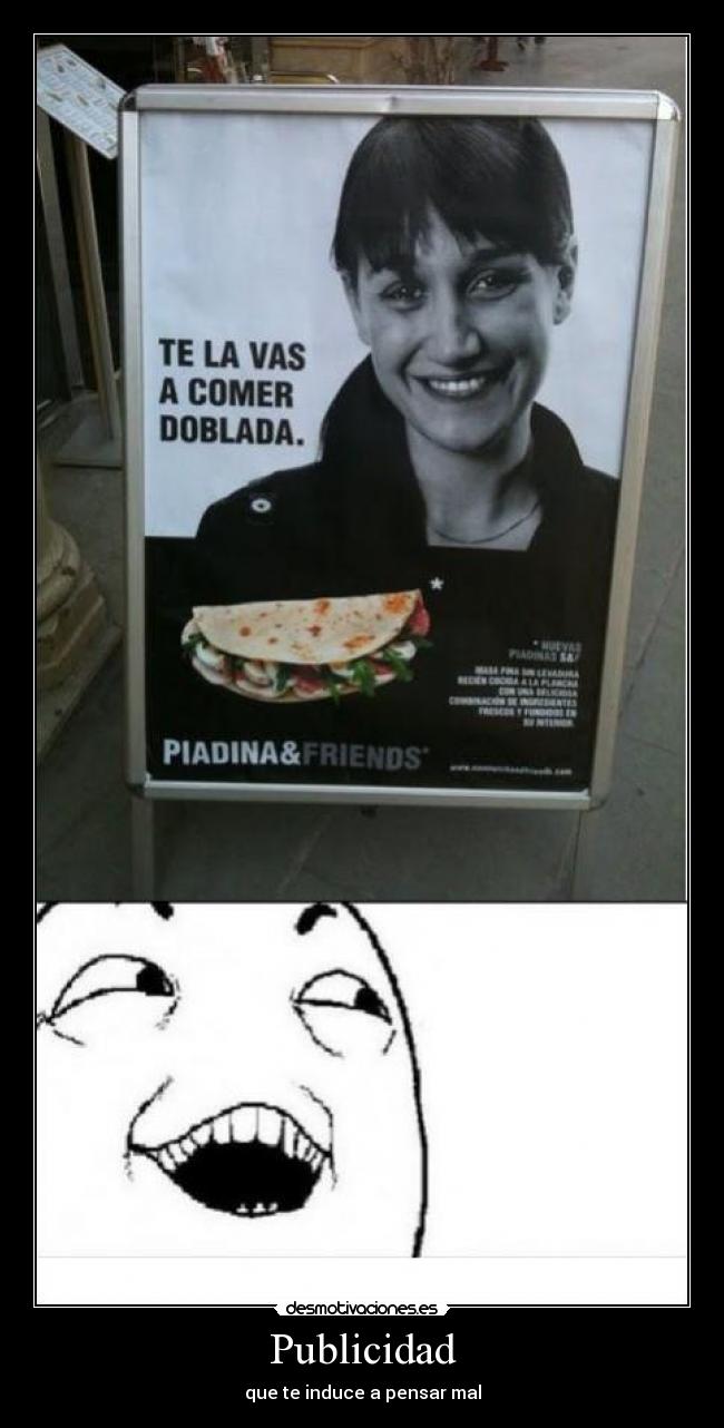 Publicidad - que te induce a pensar mal