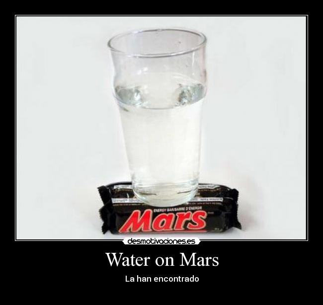 Water on Mars - La han encontrado
