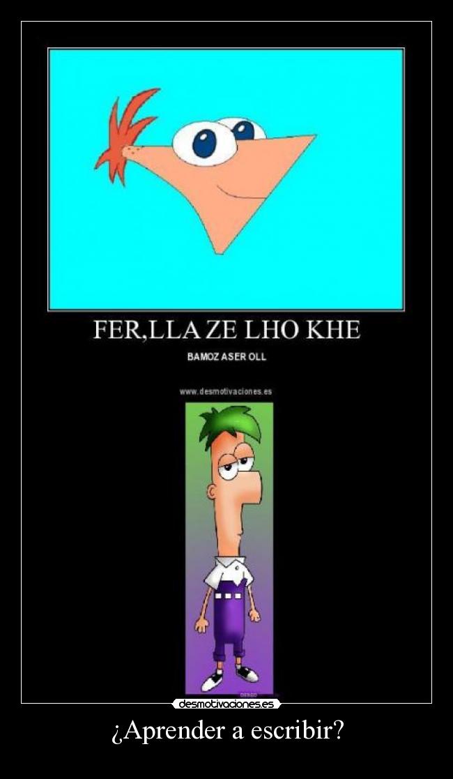 ¿Aprender a escribir? -