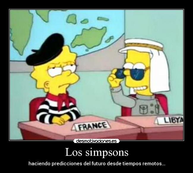 Los simpsons - haciendo predicciones del futuro desde tiempos remotos...